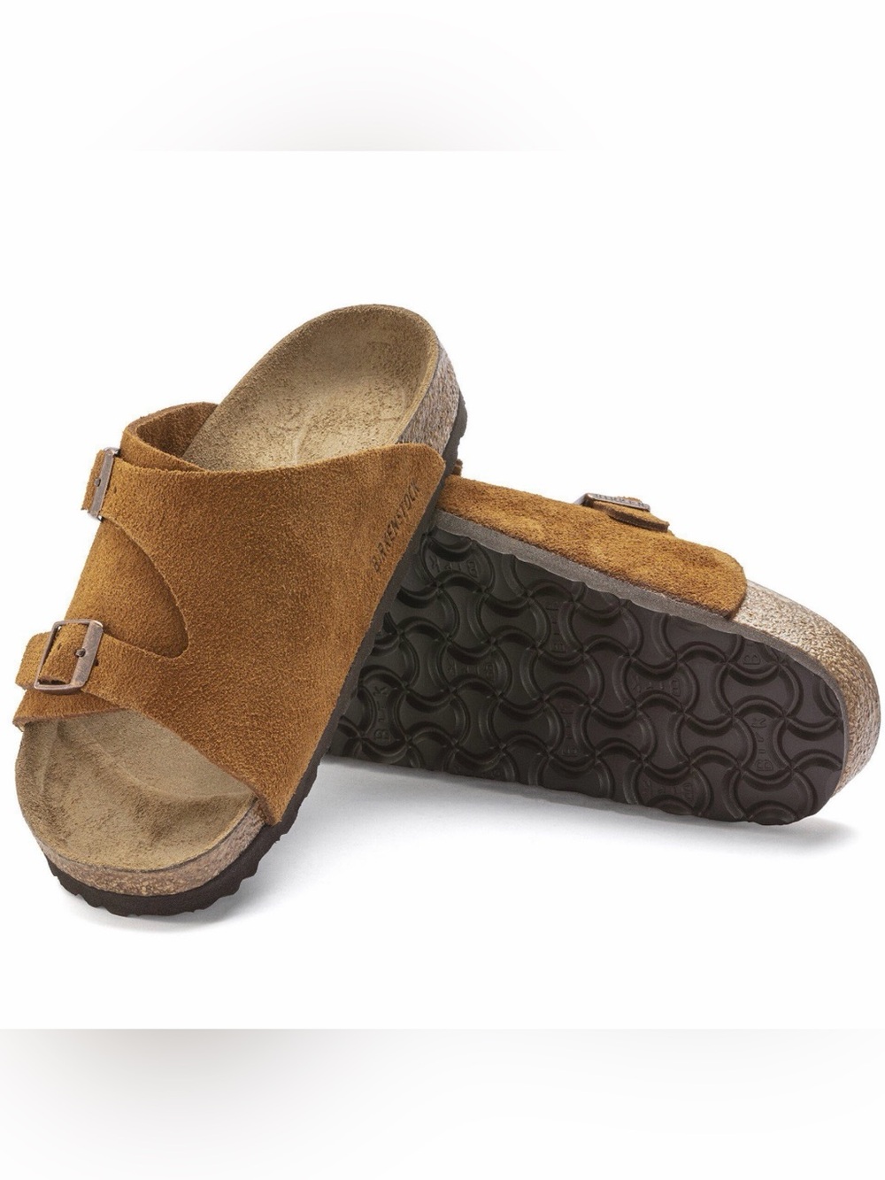 Birkenstock Zürich Suede Leather Sandals in Brown EU 38